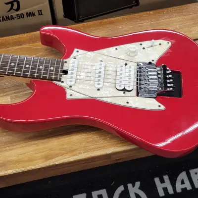 Floyd Rose Discovery   Red electric guitar "Floyd Rose" is the Brand image 2