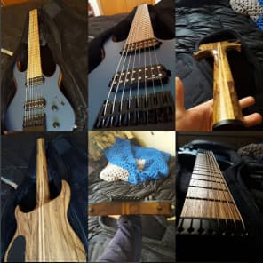 Kiesel Vader 8 string headless guitar with Lundgren M8s imagen 3