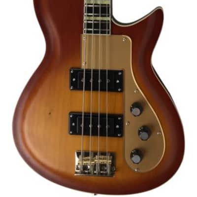 Rivolta COMBINATA BASS VII Chambered Mahogany Body Set Maple Neck 4-String Bass Guitar w/Premium Soft Case image 3