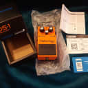 Boss DS-1 Distortion pedal, short dash, black label, black screw / mint with box and manual