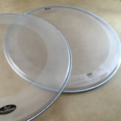 Pearl ProTone Series / Remo Kick Bass Drum Batter Reso Heads 22” Internal Muffle Rings image 8