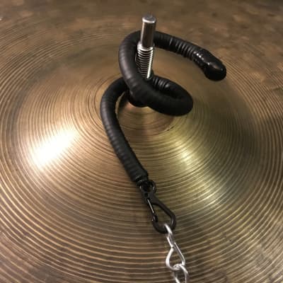 Upcycled Percussion - "Rattle Snake" + Trash Medallion - Cymbal Effects Stack image 8