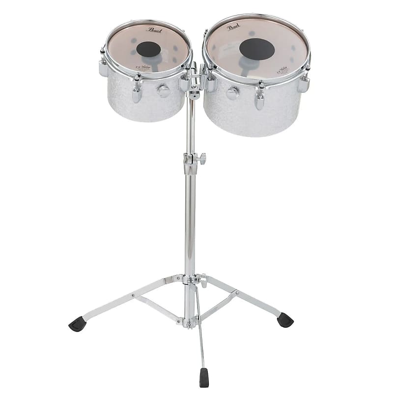 Pearl PSD0810P/C President Series Deluxe 8x6 / 10x7" Concert Toms with Stand image 1