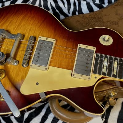 NEW ! 2024 Gibson Custom Les Paul Standard Reissue Limited Edition Murphy Lab Heavy Aged Brazilian Rosewood Board - Tom's Tri-Burst - Bigsby - Authorized Dealer - Only 8.5 lbs - G02390 image 2