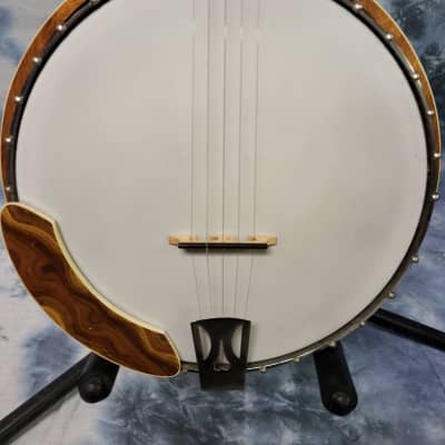 Vintage 1960's Conqueror by Kawai 5 String Banjo Pro Setup New Strings Arm Rest Unusual Woods New Gigbag image 2