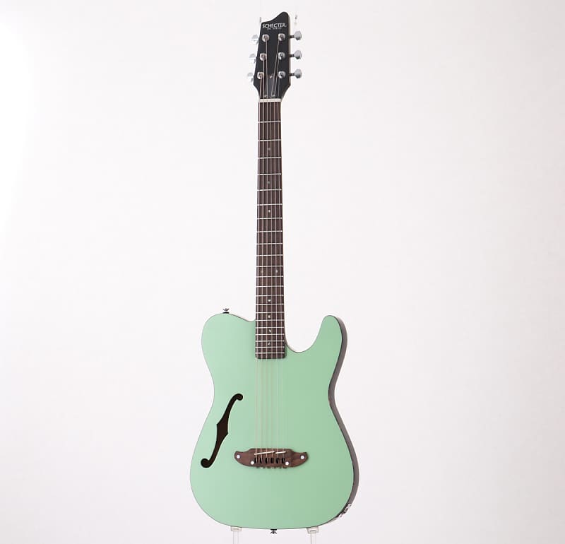 SCHECTER OL-FL Electric Acoustic Guitar Satin Surf Green