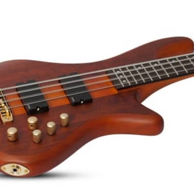 Schecter Stiletto Studio-8 Active 8-String Bass, Honey Satin  2740 image 14