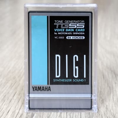 Yamaha SY55 / TG55 VC5502 Voice ROM Data Card // DIGI // Motokazu Shinoda