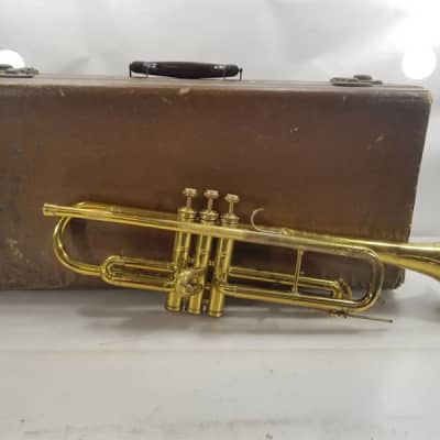 York Grand Rapids Trumpet, USA, Lacquered Brass with case/MP.  Old classic style. image 11