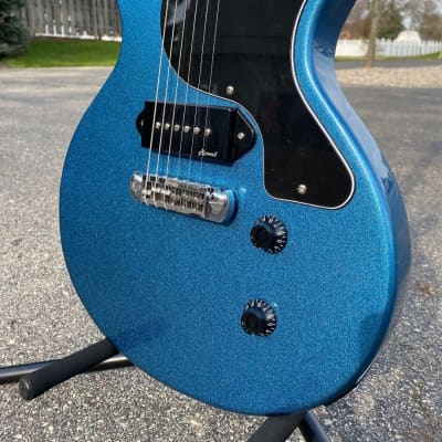 Harley Benton DC-Junior Pelham Blue | Reverb