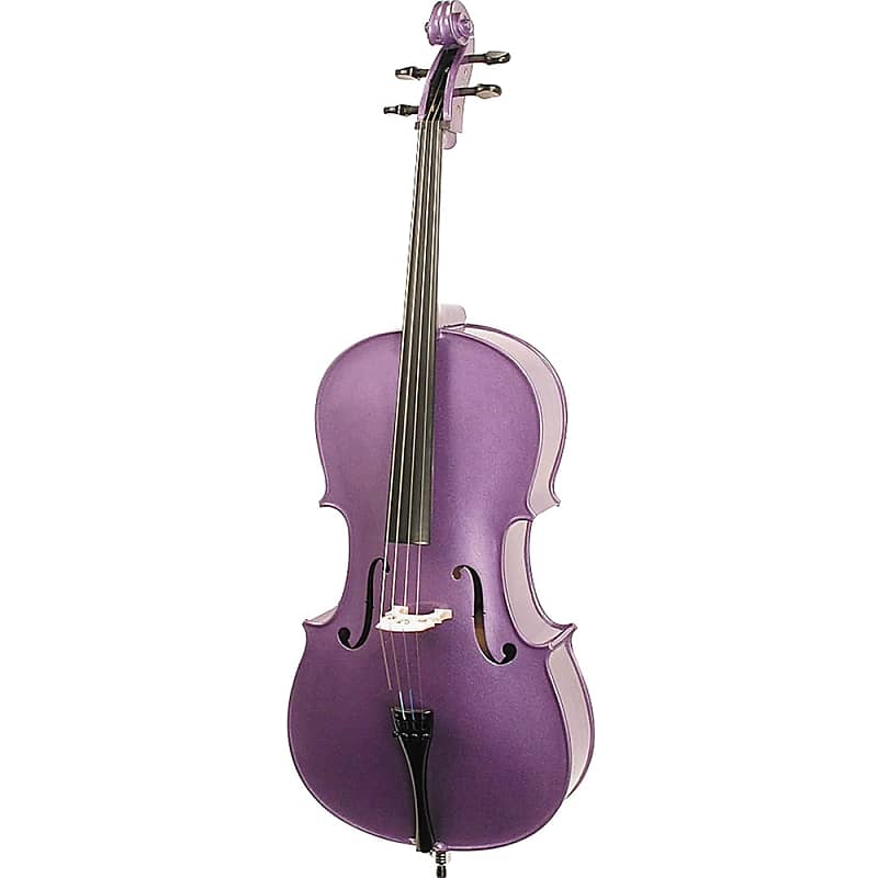 Stentor Harlequin 3/4 Cello, Purple, Carry Bag, Bow image 1
