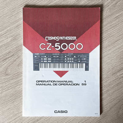 Casio CZ-5000 // Original User Manual // ENGLISH & ITALIAN