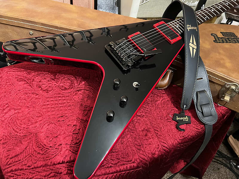 Gibson Original 80s Flying V Ebony - Fuller's Guitar