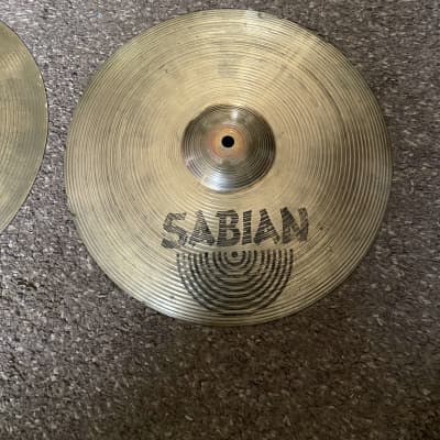 Sabian 14" B8 Hi-Hat Cymbals (Pair) 1990 - 2010 - Natural image 1
