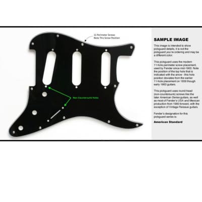 Fender Stratocaster Pickguard, 11-Hole, Aged White Pearloid image 2
