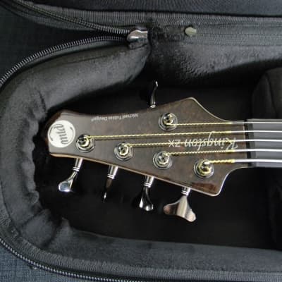 2021 MTD Kingston ZX5 (ZX-5) Fretless 5 String Bass  Trans Black Bartolini Brand New W/ MTD Gig Bag image 9
