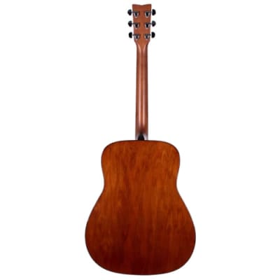 Yamaha Solid Top Folk Guitar, Natural - Natural image 3