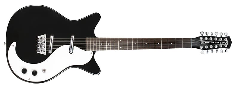 Danelectro '59 Vintage 12 String Electric Guitar - Black image 1