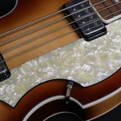 Hofner HCT-500/1-SB Contemporary Series VIOLIN Beatle Bass GREAT Brown Sunburst Vintage Look & Hofner Hard Shell CASE image 7