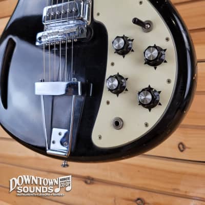 1968 Kustom K-200B Semi-Hollow Electric Guitar with Kustom Hard Case - Black, 6lbs 5oz image 4