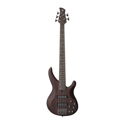 Yamaha TRBX505 5-String Premium Electric Bass (Translucent Brown) image 1