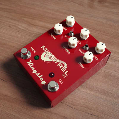 Kingsley Minstrel V3 Tube Overdrive  2023 - Latest version with "more" footswitch and updated gain modes image 3