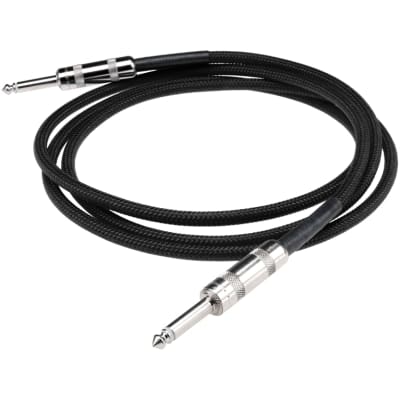 DIMARZIO OVERBRAID CABLE,10 FT Black for sale