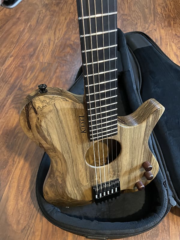 Kiesel Custom Zeus Headless Acoustic 2020 Clear Reverb