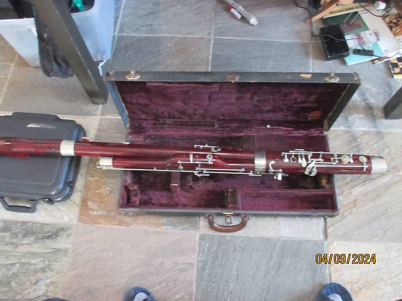 Conn brand Wood Bassoon with case. with case image 1