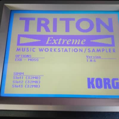 Korg Triton Extreme 61-Key/Moss Board/96mb Ram/4gb CF