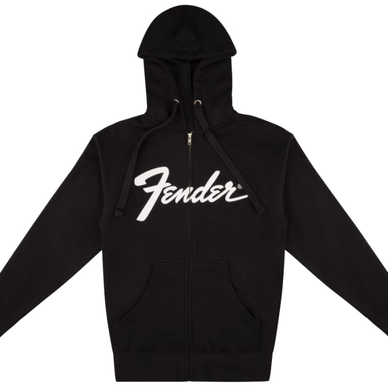 Photos - Guitar Fender Guitars Transition Logo Zip-Up Hoodie Sweatshirt... Black 