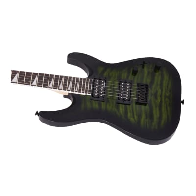 Jackson JS Series Dinky Arch Top JS32Q DKA HT Guitar (Transparent Green Burst) image 8