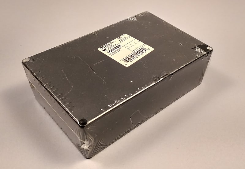 Hammond 1590DBK die cast aluminum project box black image 1
