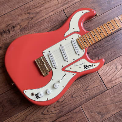 Burns of London Club Series Marquee Reissue Electric Guitar Red strat for sale