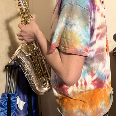 Jupiter JAS110 Eb Intermediate Alto Saxophone Silver/Gold image 7