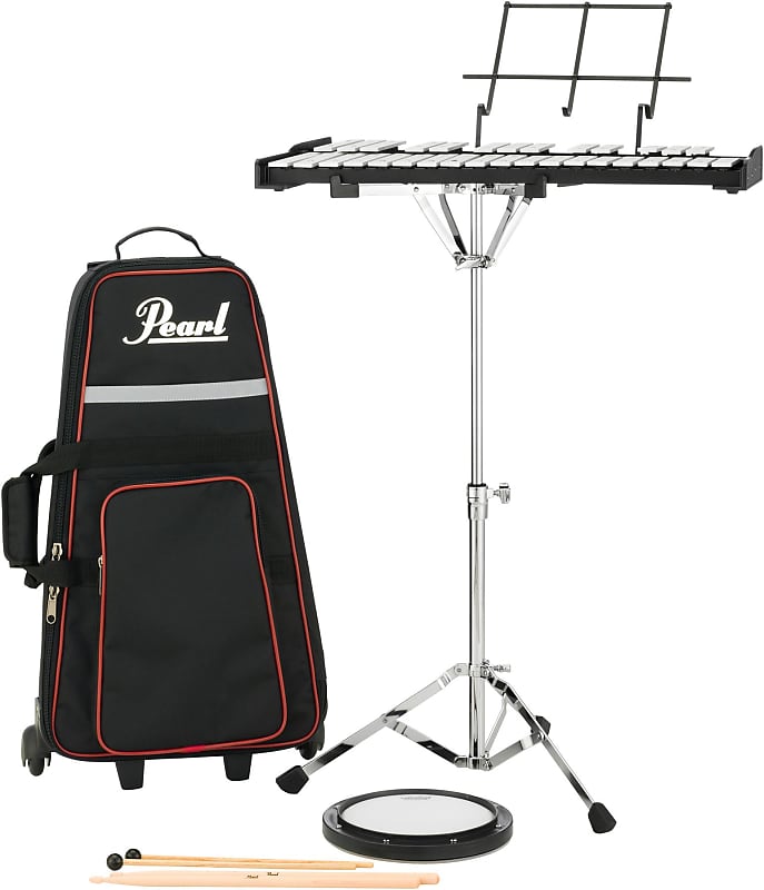 Pearl Student Bell Kit - with Rolling case and Practice Pad image 1