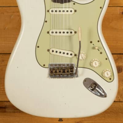 Fender Custom Shop LTD 62/63 Strat Journeyman Relic Aged Olympic White image 13