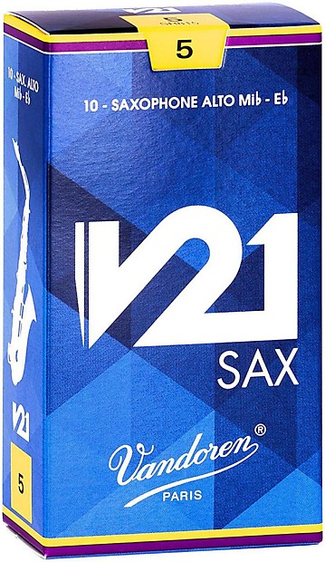 Vandoren SR815 V21 Series Alto Saxophone Reeds - Strength 5 (Box of 10) image 1