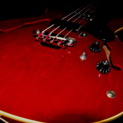Epiphone EB 232 C Rivoli 1966 Cherry Red. Iconic Bass. Rare. image 9