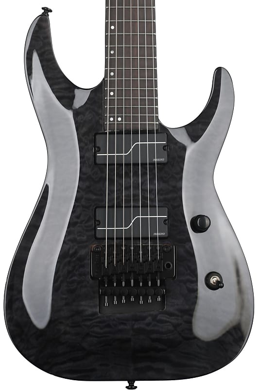 ESP LTD Buz McGrath Signature Buz-7 Electric Guitar - See Thru Black image 1