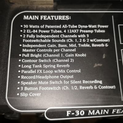 Mesa Boogie F-30 1x12 Ampli image 5