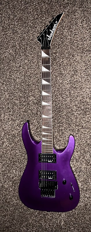 Jackson Electric guitar super Strat  Floyd rose purple  Purple image 1