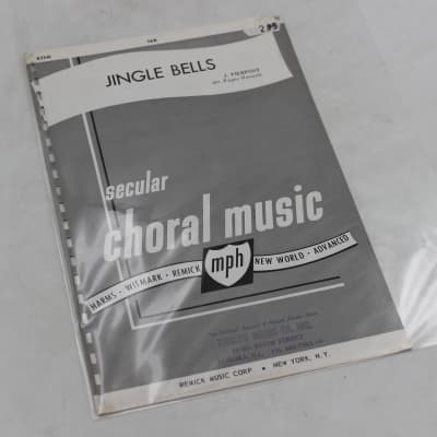 Remick Music Corp. Jingle Bells Secular Choral Music By Harms Witmark Remick New World Advanced for sale
