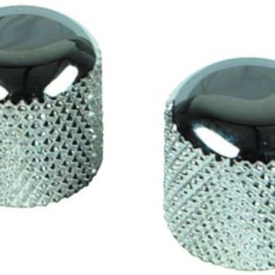 Genuine Fender Telecaster/P-Bass Dome Chrome Knobs, Set of 2 099-2056-000