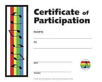 Certificate of Participation | Reverb