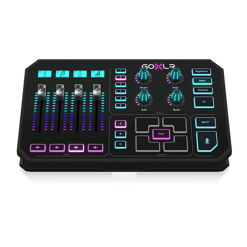 Tc Helicon Goxlr Revolutionary Online Broadcaster Platform With 4-Channel  Mixer, Motorized Faders, Sound Board And Vocal Effects, Officially  Supported On Windows