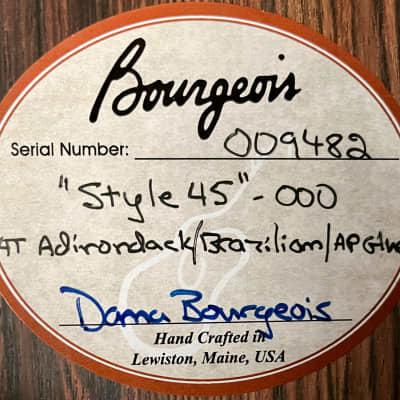 Bourgeois 000-45 - Brazilian image 21