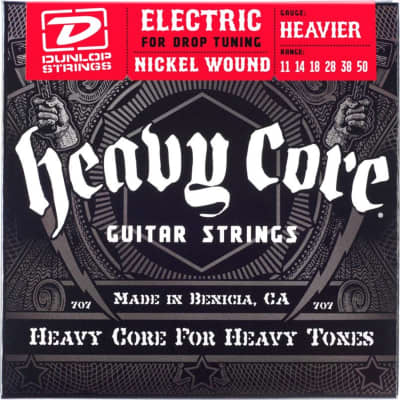 Dunlop DHCN Heavy Core Electric Guitar Strings - 11-50 image 1