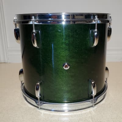 VTG PEARL Emerald Mist Tom Drum 13"x11" Maple Prestige Session - Gorgeous Clean image 4