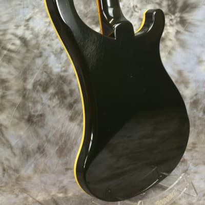 Rare Left Handed 1974 Rickenbacker 4001 Jetglo Bass in OHSC image 21